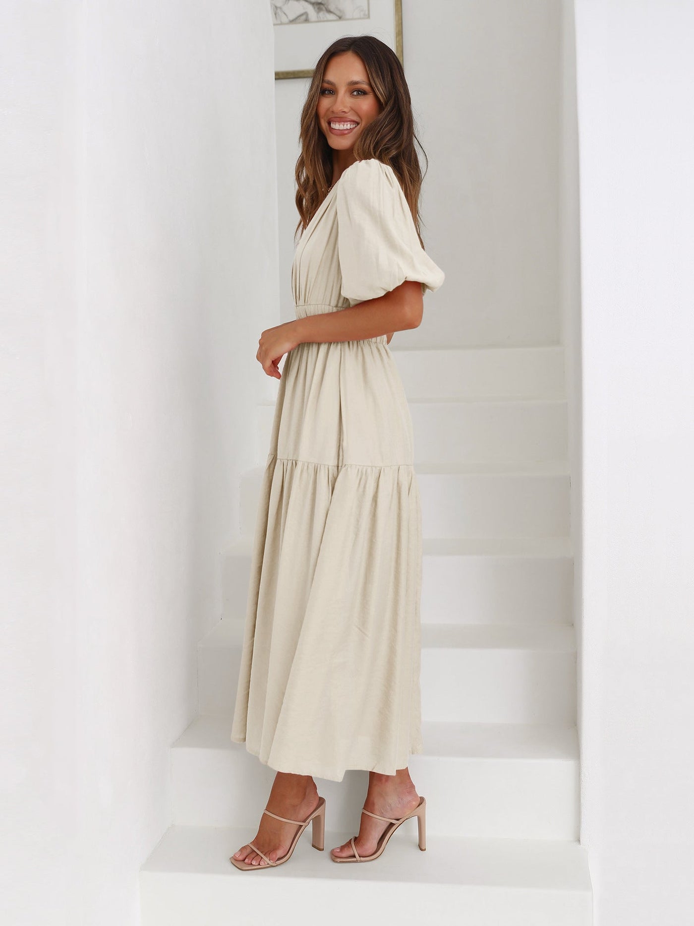 Bethany | Puff Sleeve Dress