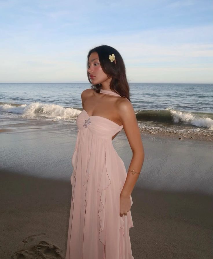Collins | Ruffled Strapless Maxi Dress