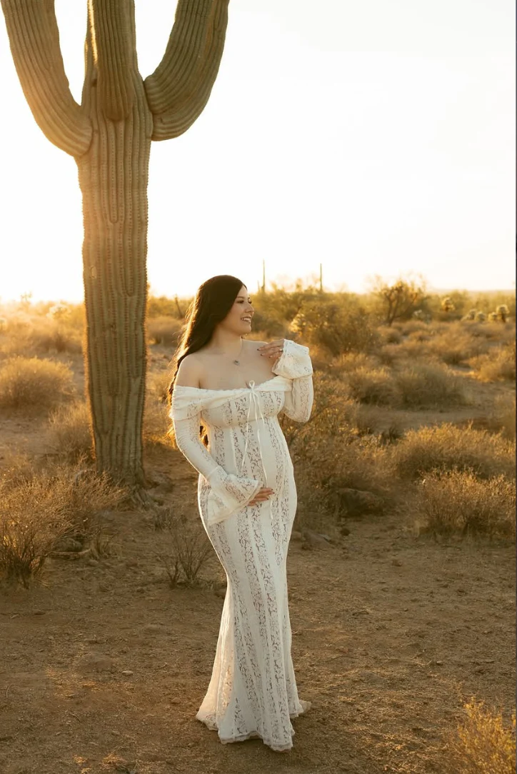 Rosie | Lace Maxi Dress for Maternity