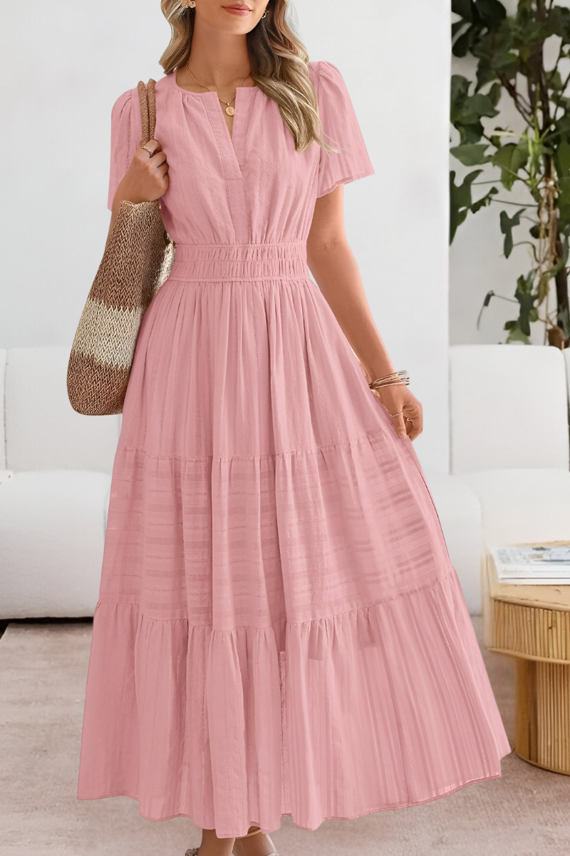 ROSALIA | Elegant og Frisk Lang Boho Kjole til Sommeren