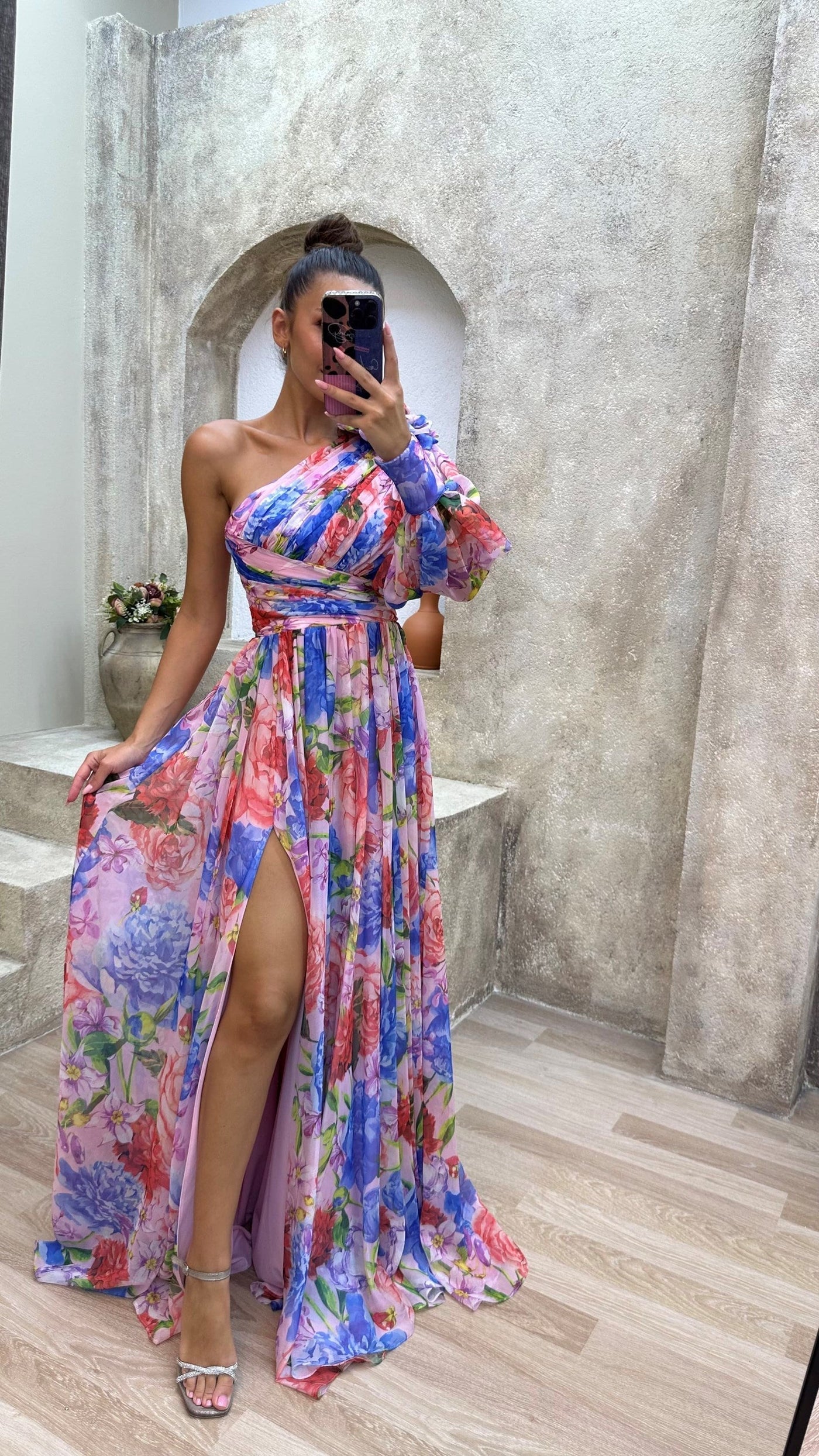 Kaia – Elegant Draperet Kjole