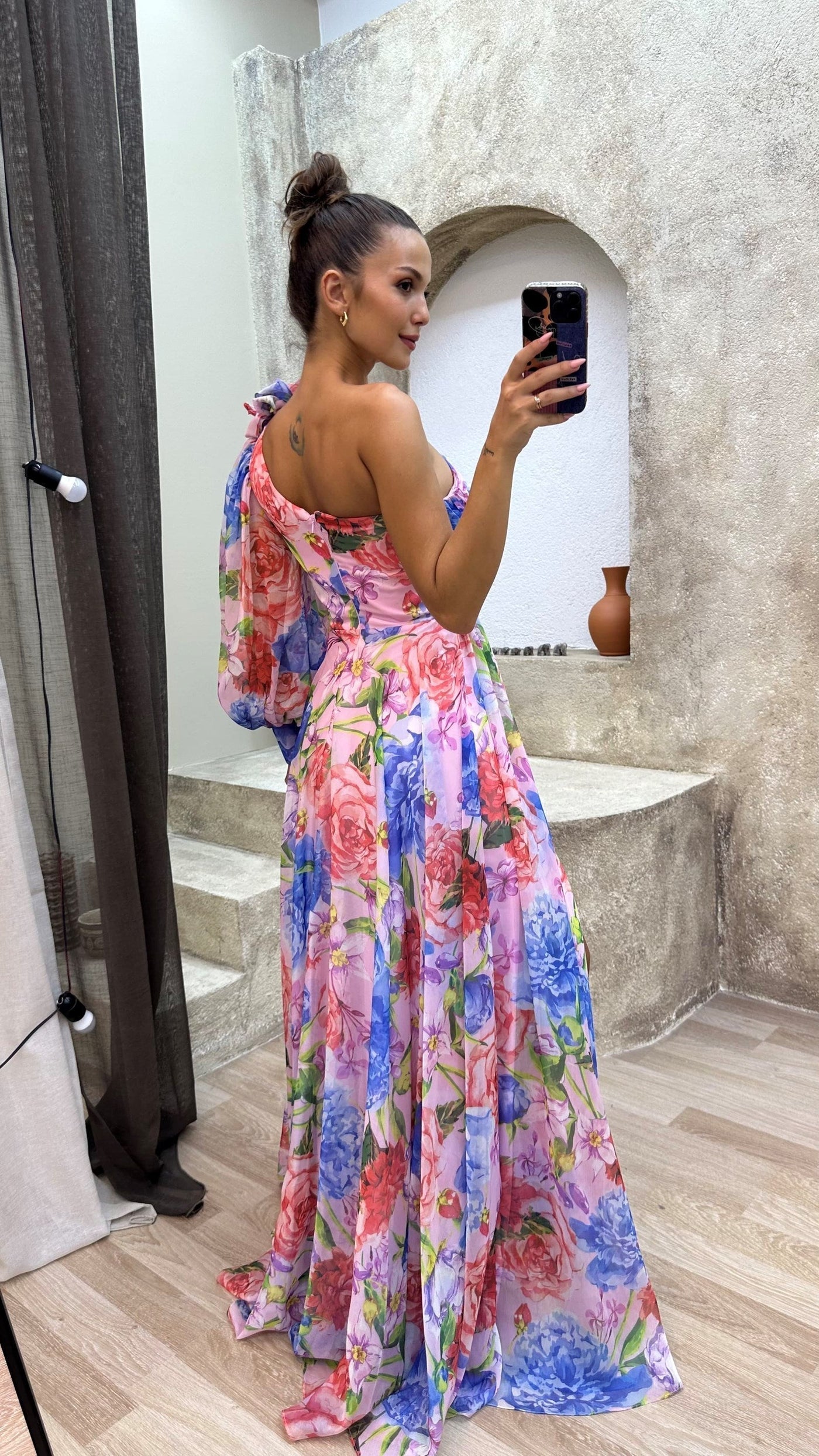 Kaia – Elegant Draperet Kjole