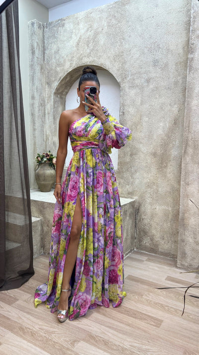 Kaia – Elegant Draperet Kjole