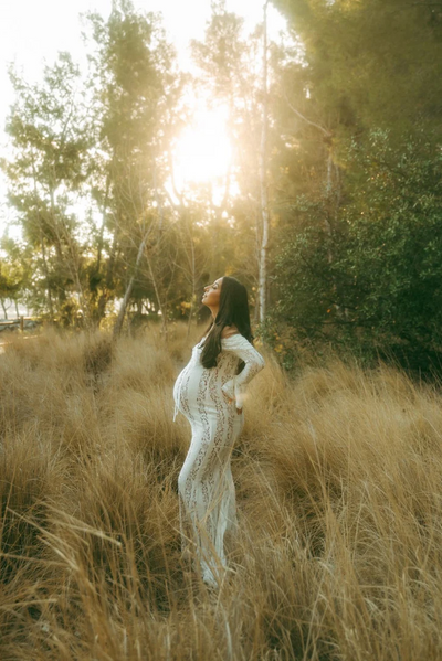 Rosie | Lace Maxi Dress for Maternity