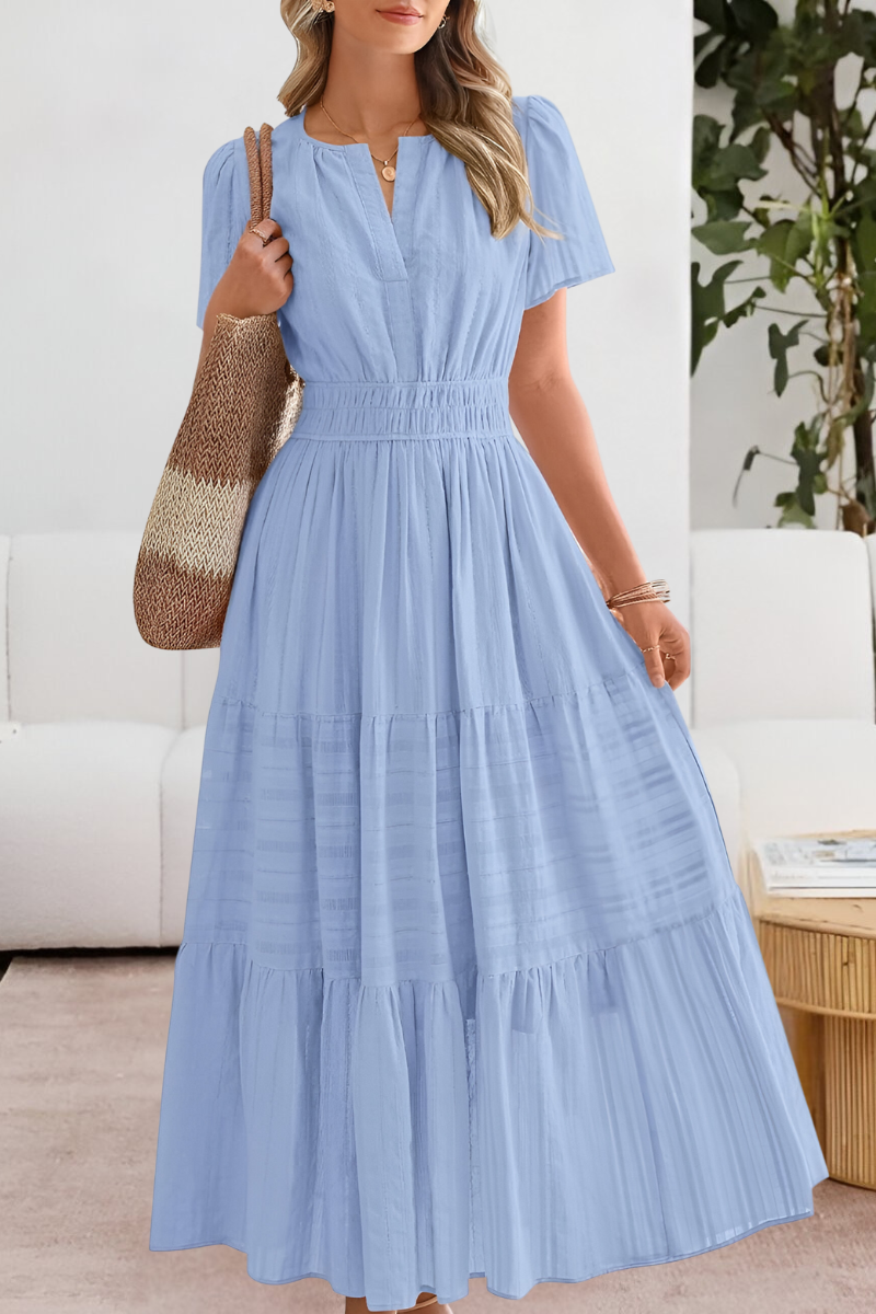 ROSALIA | Elegant og Frisk Lang Boho Kjole til Sommeren