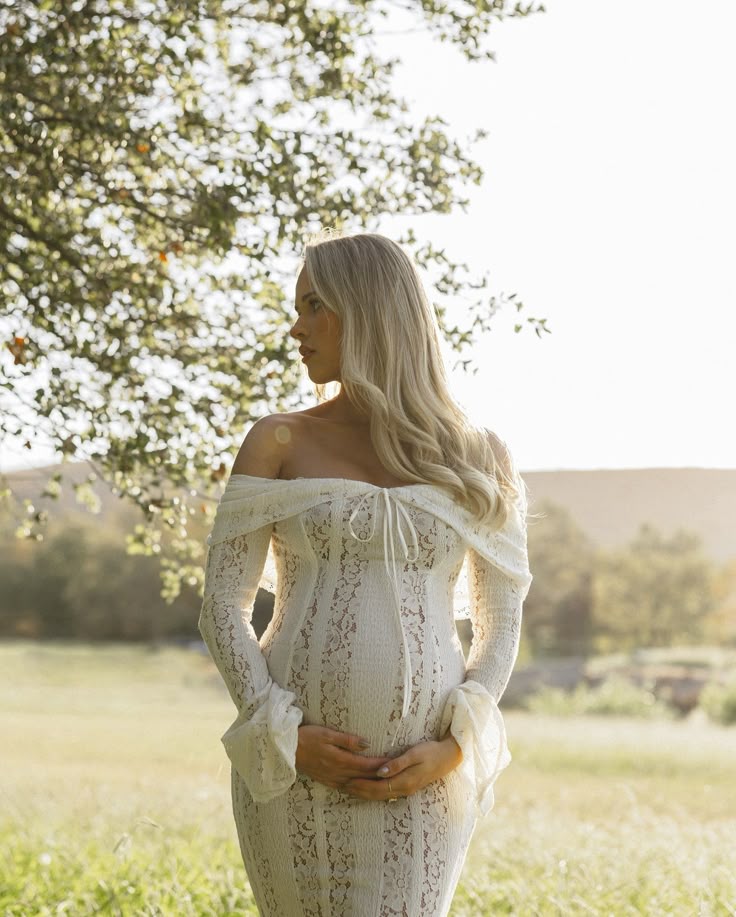 Rosie | Lace Maxi Dress for Maternity