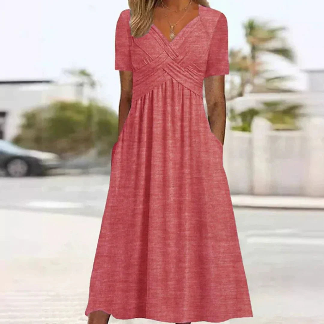 Frances - Elegant og Sofistikeret Kjole med Flatterende Design