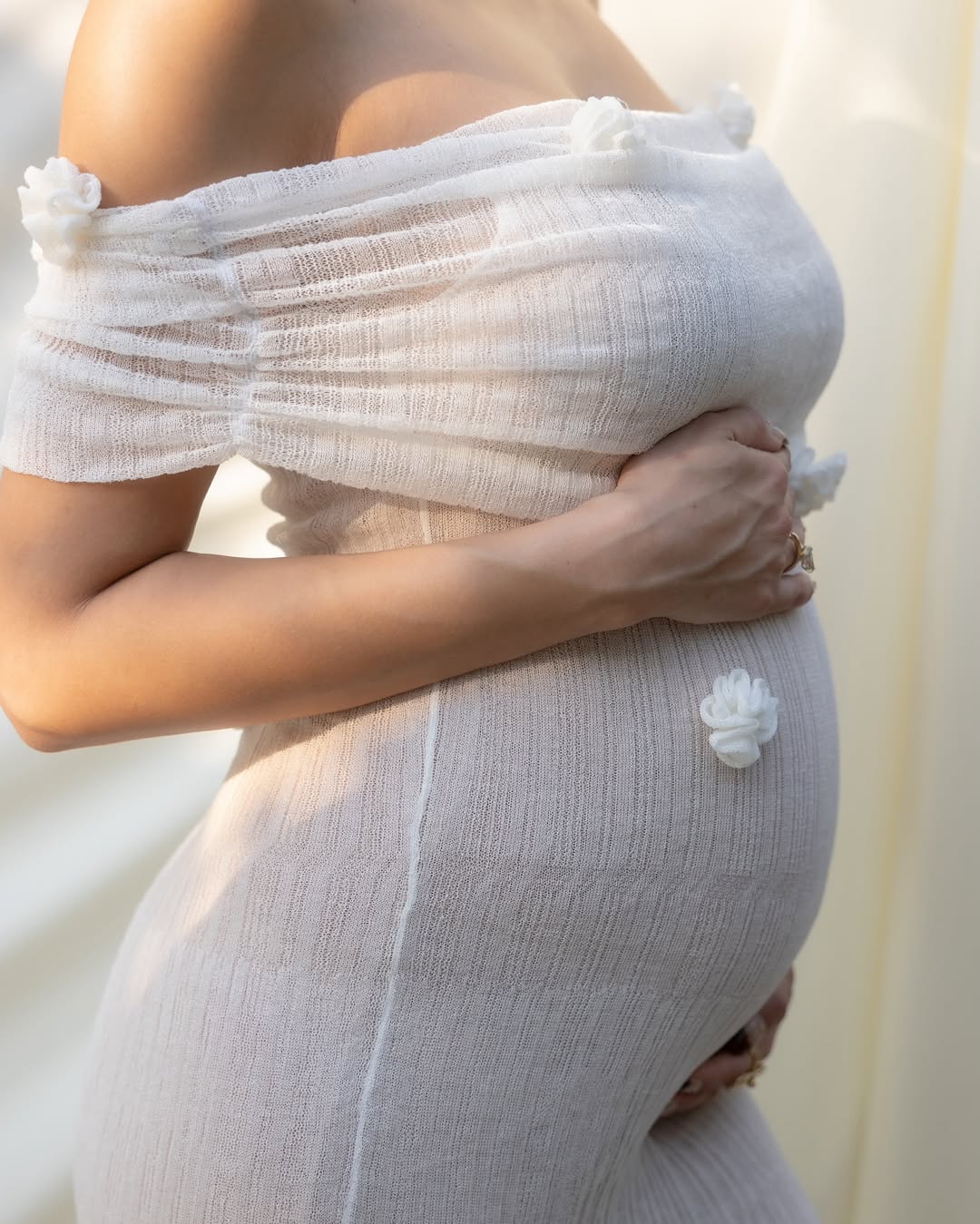 Luana | Off-Shoulder Maxi Dress for Maternity