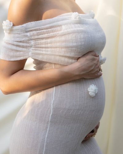 Luana | Off-Shoulder Maxi Dress for Maternity