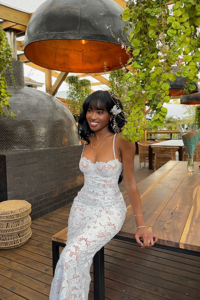Evangeline | Blonde Maxi Dress