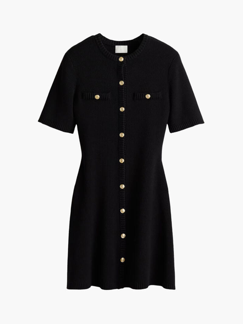 Holly | Strikket Mini Kjole" can be rewritten as "Holly | Knit Mini Dress.