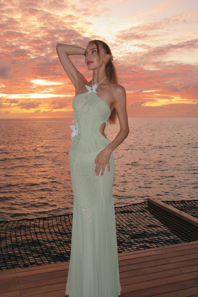Francesca | Maternity Mermaid-Style Maxi Dress