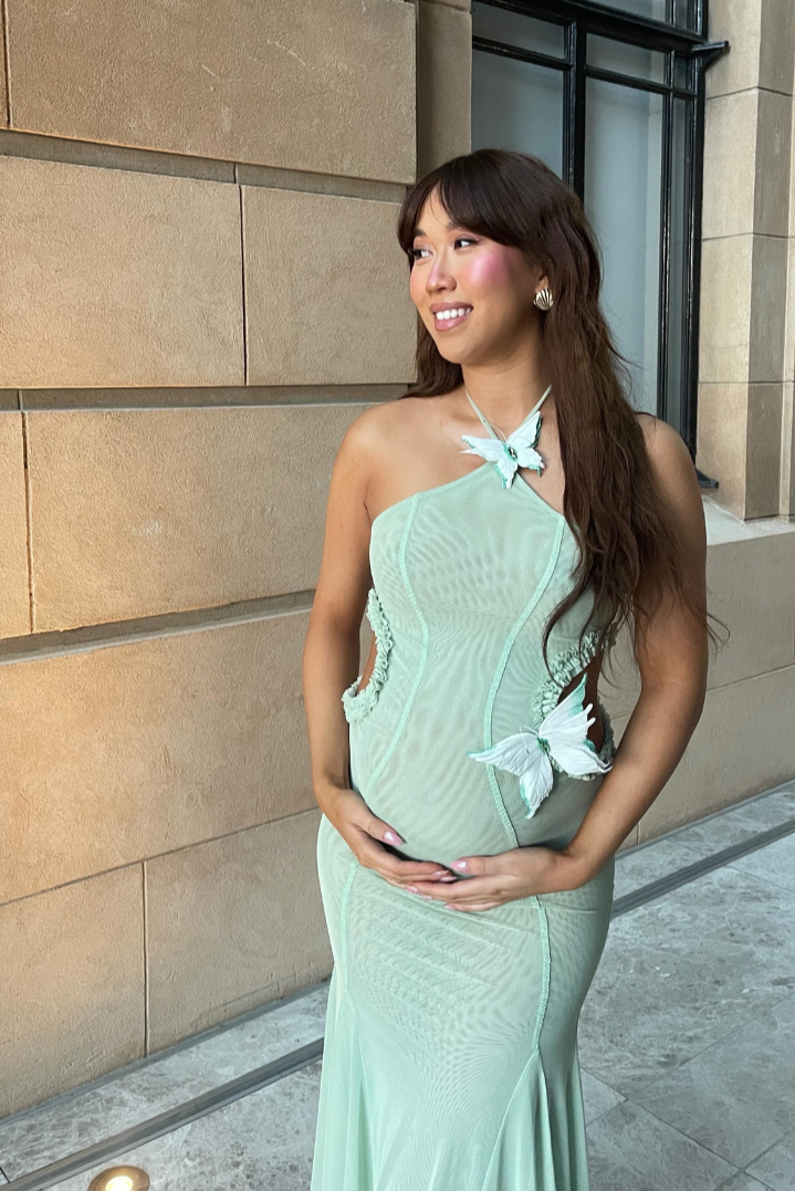 Francesca | Maternity Mermaid-Style Maxi Dress