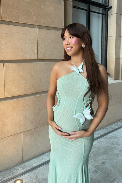Francesca | Maternity Mermaid-Style Maxi Dress