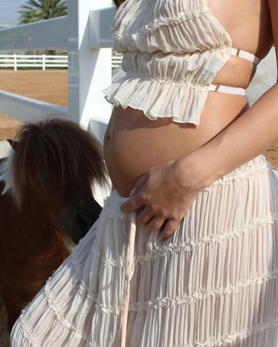 Beatrice | Bohemian Ruffle Maternity Set