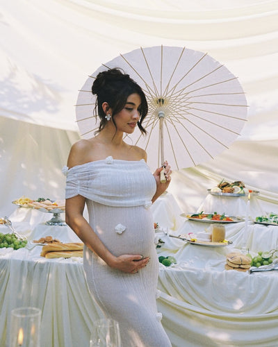Luana | Off-Shoulder Maxi Dress for Maternity