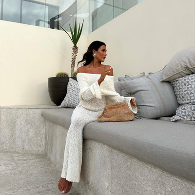 Nayara | Elegant Off-Shoulder Maternity Maxi Dress