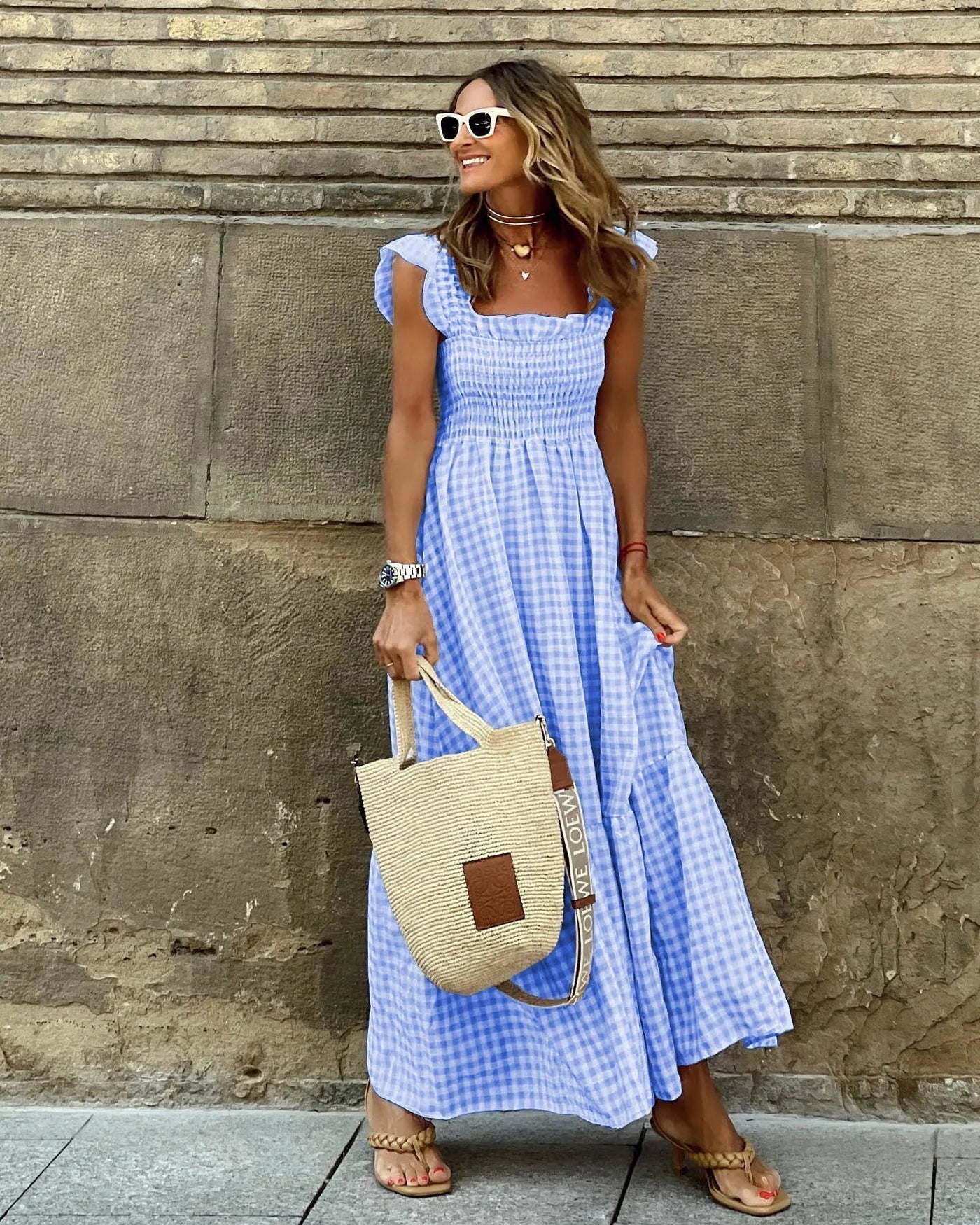 FRANCESCA | Retro-inspireret ternet kjole til tidløs elegance og daglig komfort