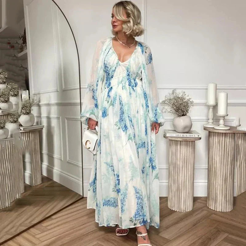 Selene – Let og Blomsterprint Kjole