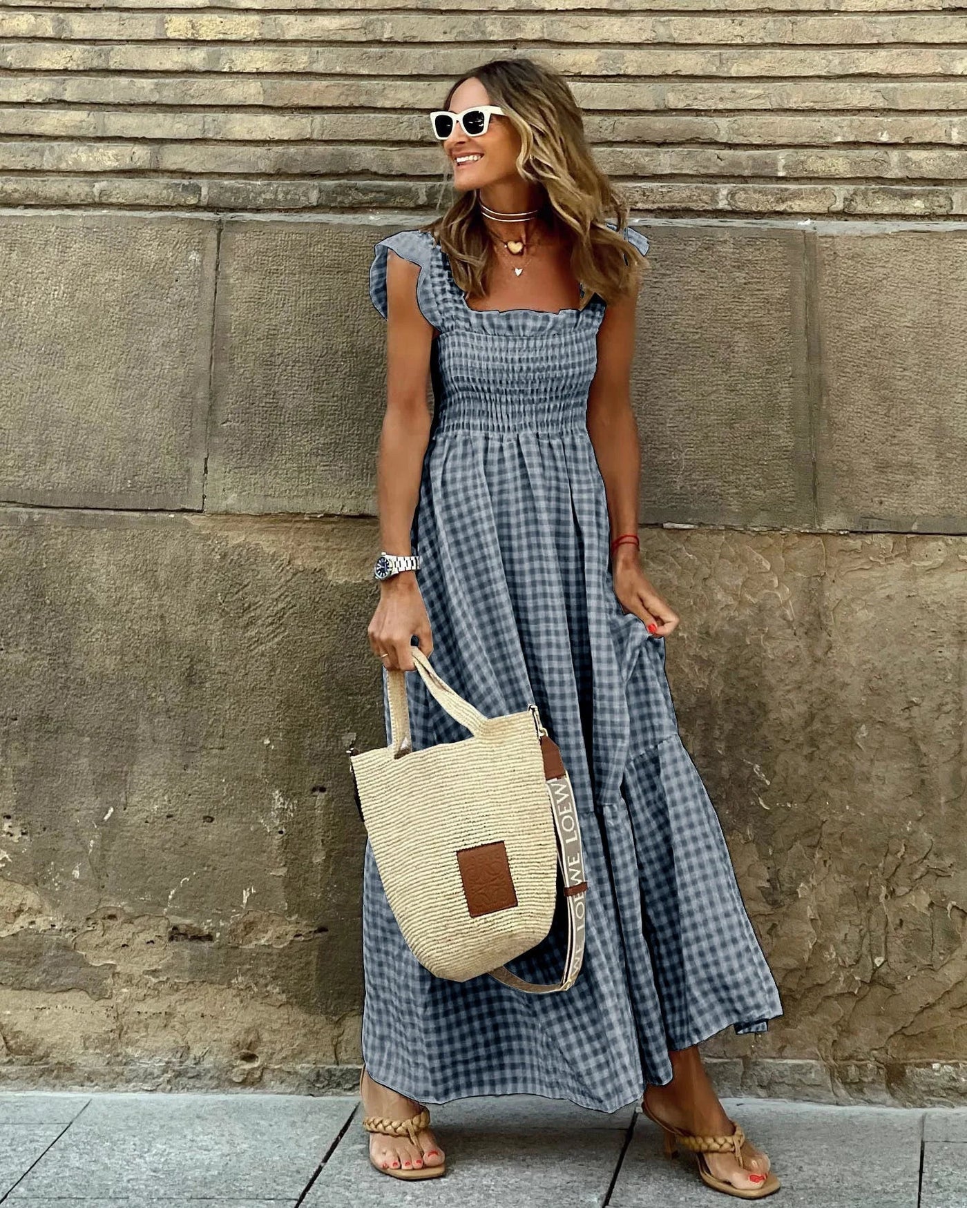 FRANCESCA | Retro-inspireret ternet kjole til tidløs elegance og daglig komfort