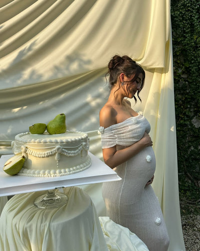 Luana | Off-Shoulder Maxi Dress for Maternity