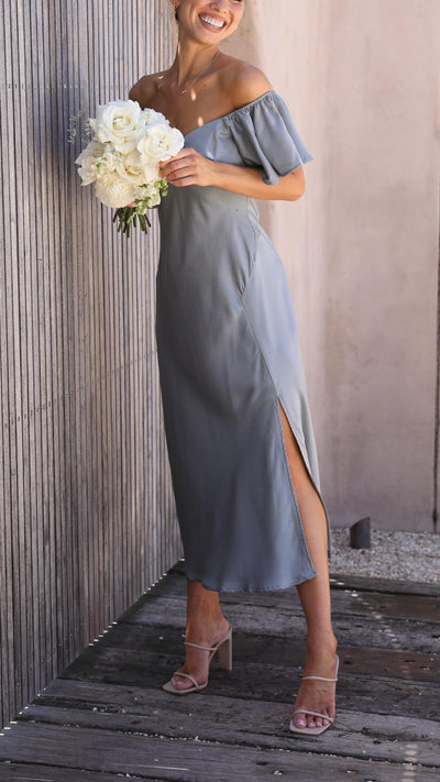 Nalani | Off-Shoulder Maxi Dress with Butterfly Sleeves