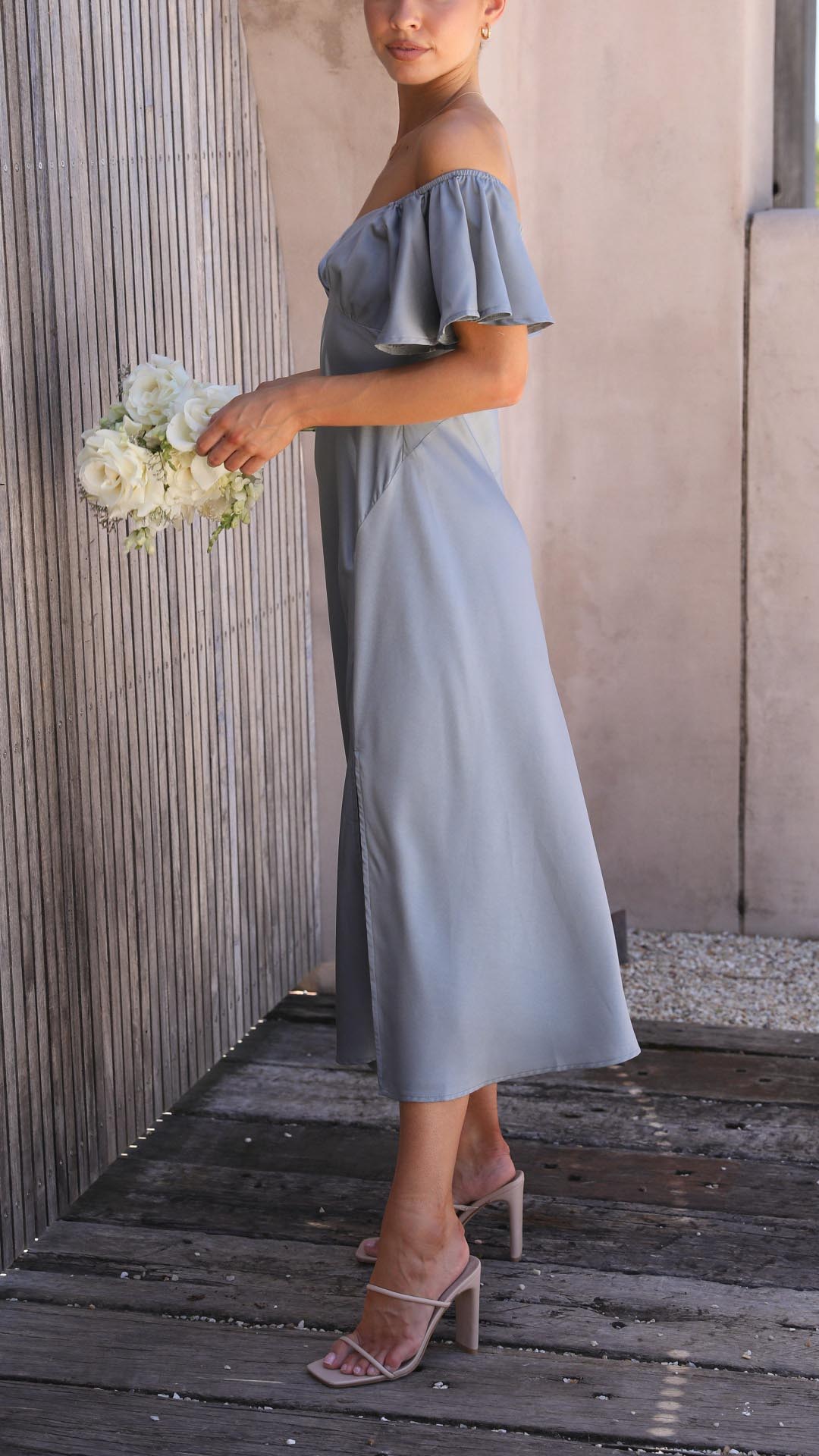 Nalani | Off-Shoulder Maxi Dress with Butterfly Sleeves