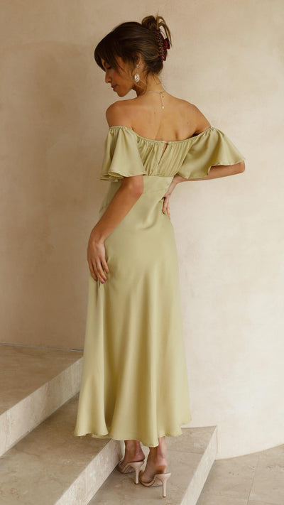 Nalani | Off-Shoulder Maxi Dress with Butterfly Sleeves