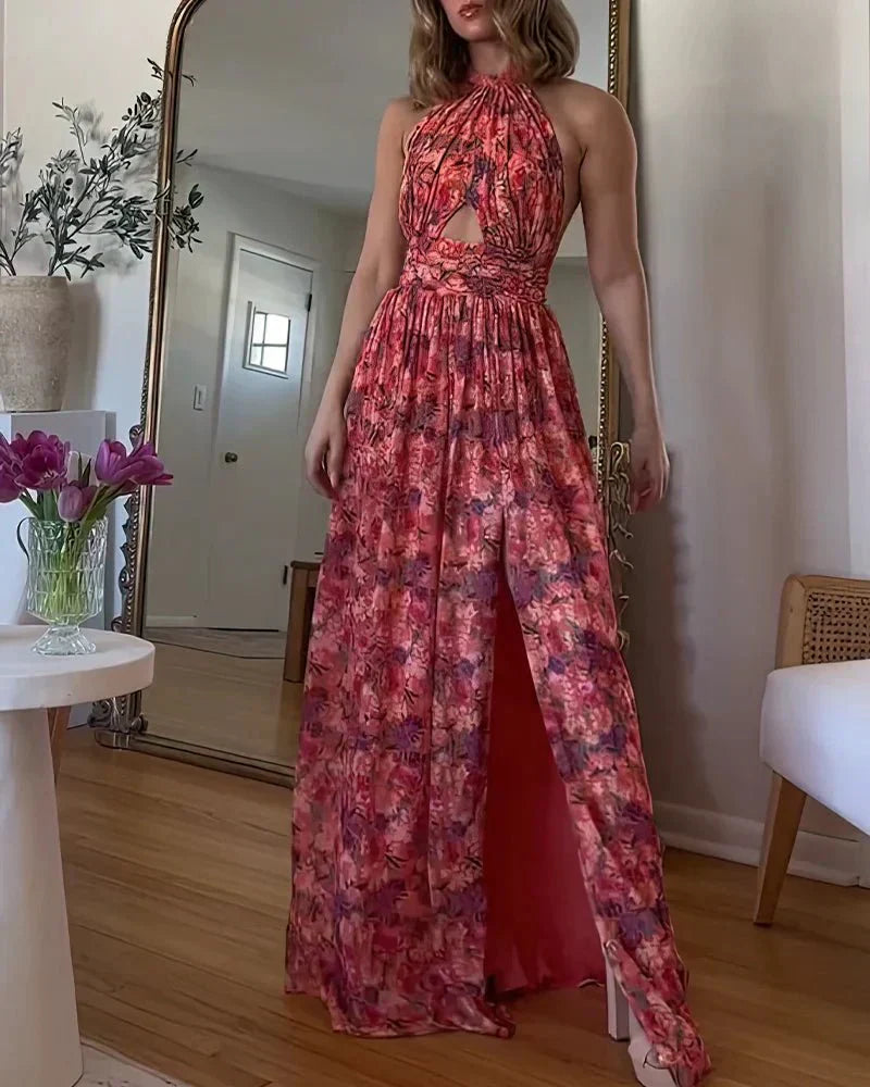 Isa Luna - Elegant Floral Maxi Dress