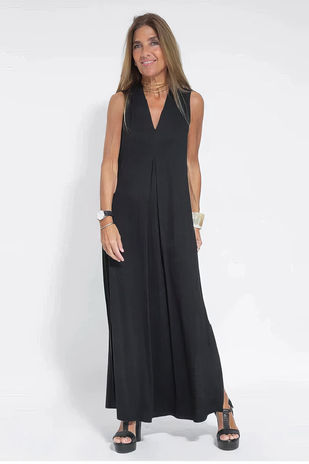 ELISE | Chic Long Dress with Matching Cardigan