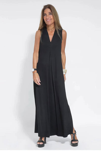 ELISE | Chic Long Dress with Matching Cardigan