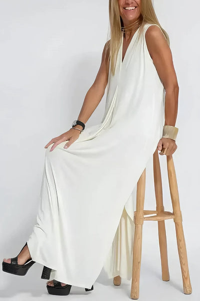 ELISE | Chic Long Dress with Matching Cardigan